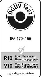 IFA-Zertifikat 1704166 für Graepel-Special P12, DD11, Graepel-ColorGrip, R 10, V 10