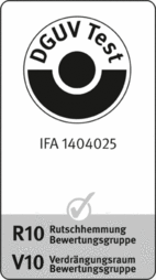 [Translate to EN:] IFA-Prüfbescheinigung 1404025 für Graepel-Special P-12, Edelstahl, R10, V10