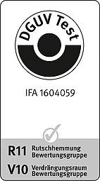 IFA-Prüfbescheinigung 1604059 für Graepel-Perl, DX 51 D bandverzinkt, R11, V10