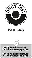 [Translate to EN:] IFA-Zertifikat 1604075 für Graepel-Stabil, Edelstahl, R 13, V 10
