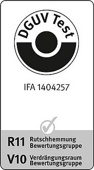 IFA-Prüfbescheinigung 1404257 für Graepel-Spikes, Edelstahl, R11, V10