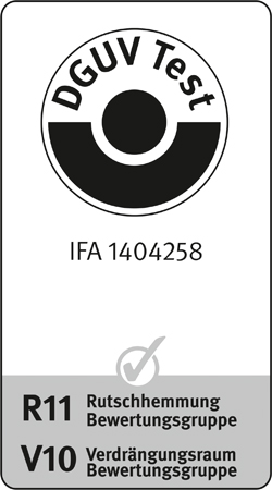 [Translate to EN:] IFA-Prüfbescheinigung 1404258 für Graepel-Open, DD 11 feuerverzinkt, R11, V10